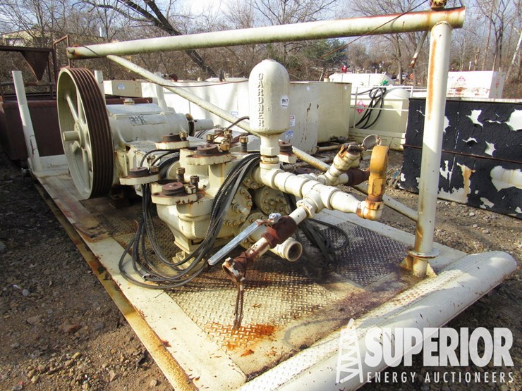 GARDNER DENVER FXD Duplex Mud Pump, Skidded, Locat Lot 947, Day 2