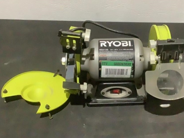 Ryobi 6" Bench Grinder BG612G Lot 307, JANUARY MONTHLY DAY 2 AUCTION