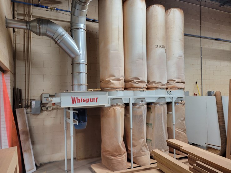 DUSTEK WHISPURR MODEL W1500 DUST COLLECTOR Lot 35, Large Custom