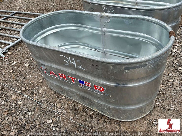100 GALLON TARTER WATER TROUGH Lot 342, MARCH SPRING EQUIPMENT