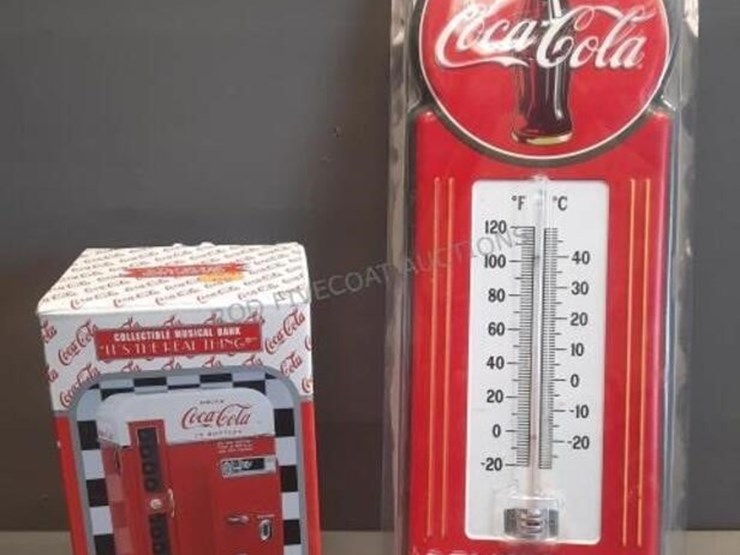 Coke Thermostat/ CocaCola Bank Bank Lot 2211is, February 28th, 2023