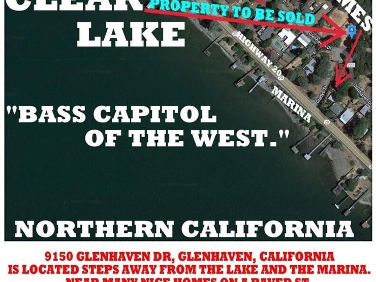 Located In Glenhaven, Lake County, Ca Lot 7596, Monthly Public