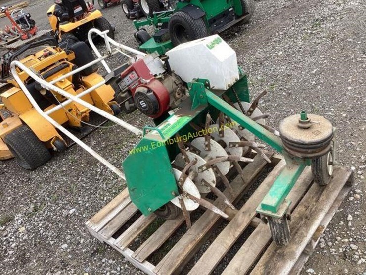 E1. Lesco aerator 30 runs Lot 2227, ONLINE CONSIGNMENT AUCTION, 4/12
