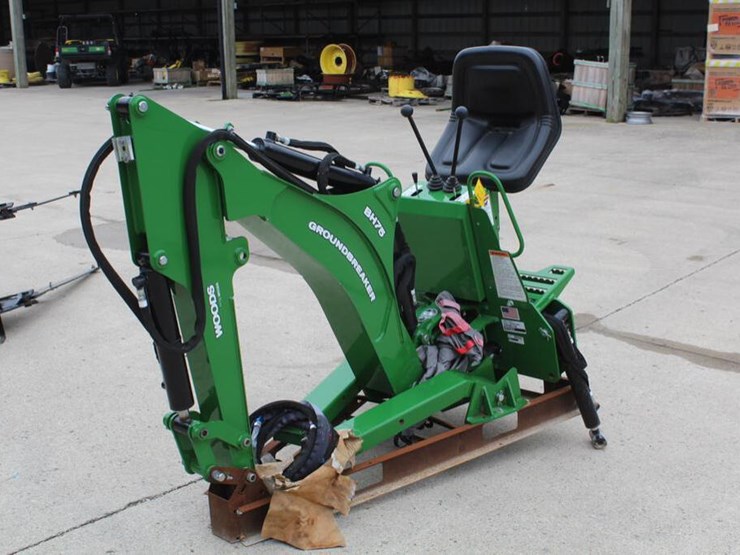 WOODS BH75 Groundbreaker Backhoe Lot 73, AgPro Turf & Commercial Auction, 4/25/2023, Merit