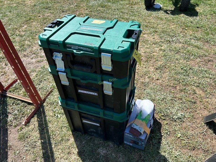 Masterforce Tool Boxes, Belt Sander Lot 1506, April Farm Consignment