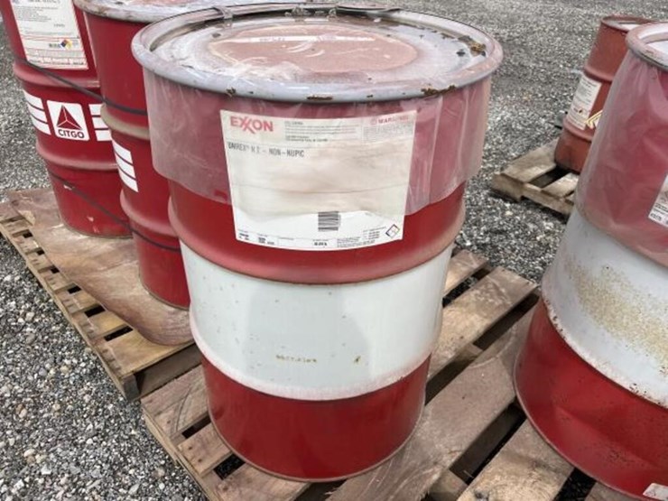 Exxon 400lbs Grease Barrel Unirex N2 Non NUPIC Lot 2129, Day 1