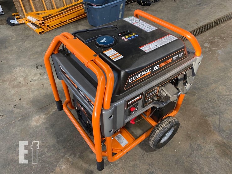 GENERAC XG10000E PORTABLE GENERATOR Lot 38, Pifer's Auction Center