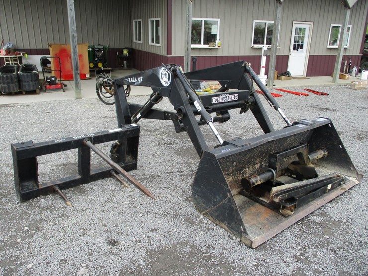 BUSHHOG 2426 QT LOADER W BRACKETS Lot 8317, Powell Farms Inc 2 Day