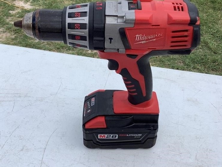 MILWAUKEE HAMMER DRILL MODEL M28 072620 Lot 394, May Consignment