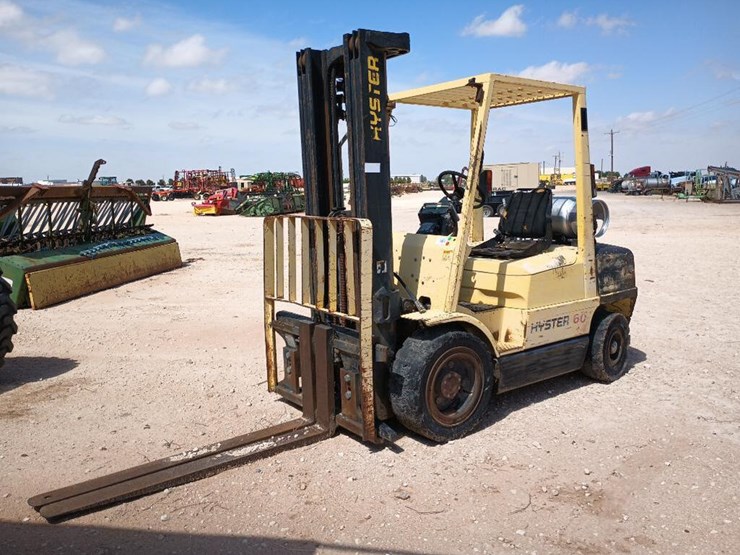 Hyster 60 Forklift Lot 323196, Day 1 June Public Equipment Auction
