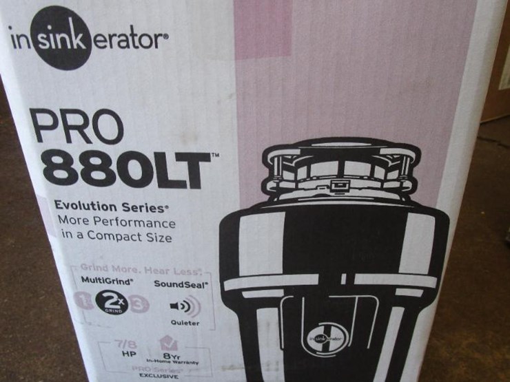 12449 • Insinkerator Pro 880LT Garbage Disposal System Lot 12449