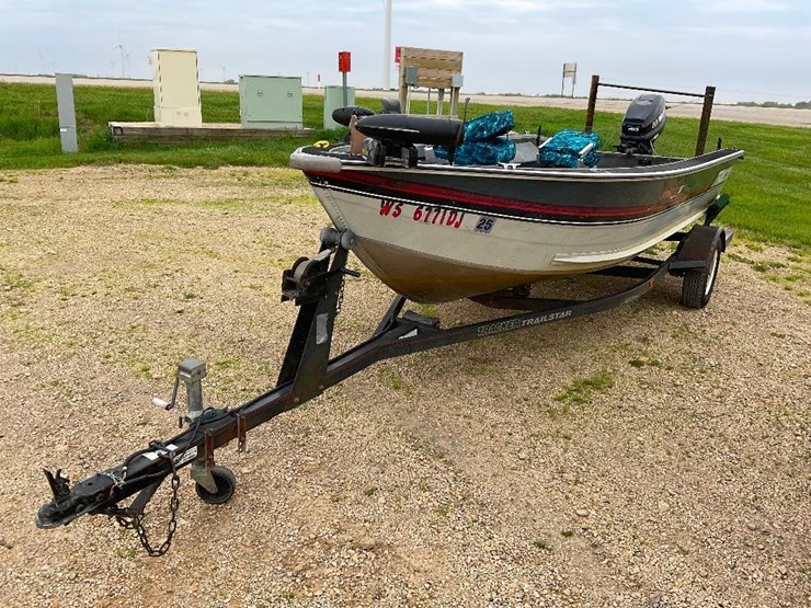 23069 Inv 23069 1990 Tracker ProV16 Boat & Trl, Livewell, Bilge