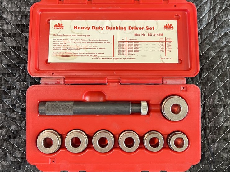 Mac Bushing Driver Set Lot 292, EASTERN NEBRASKA'S LARGE LATE MODEL