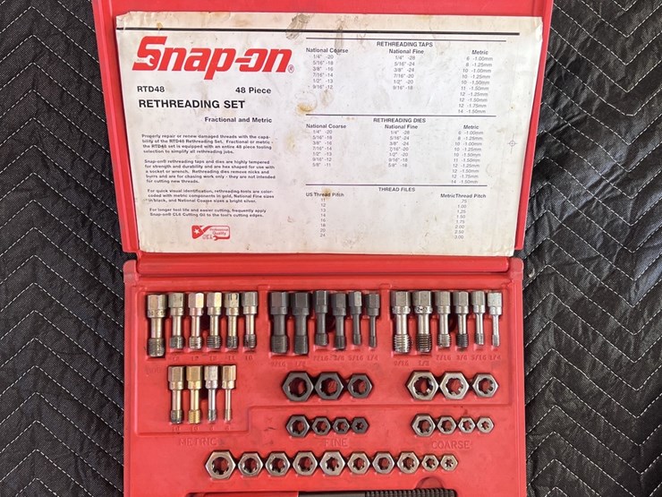 SnapOn Rethreader Set Lot 301, EASTERN NEBRASKA'S LARGE LATE MODEL