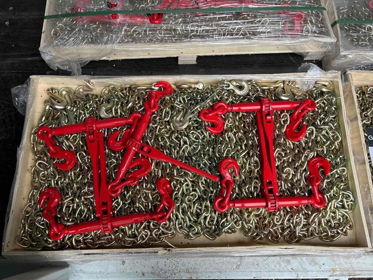 Ratchet Binders and Chains Lot 89, Surplus Truck and Equipment