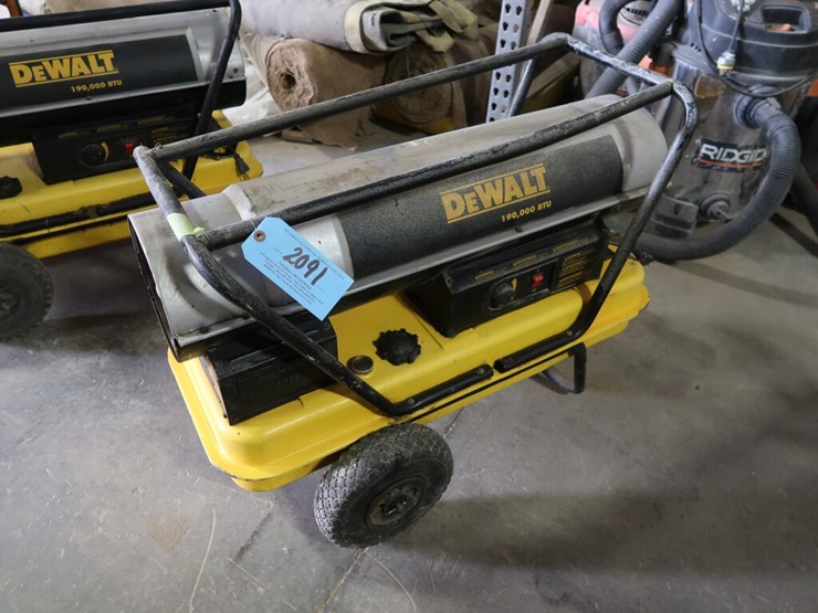 Dewalt 190,000 BTU Torpedo Heater Lot 2091, Clearwater Construction