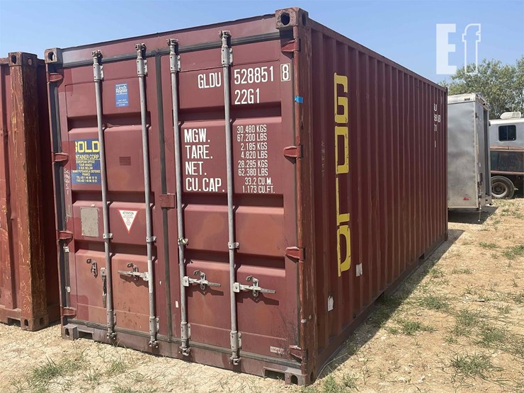 20" SHIPPING CONTAINER LOCATION 16792 INTERSTATE Lot 56, June