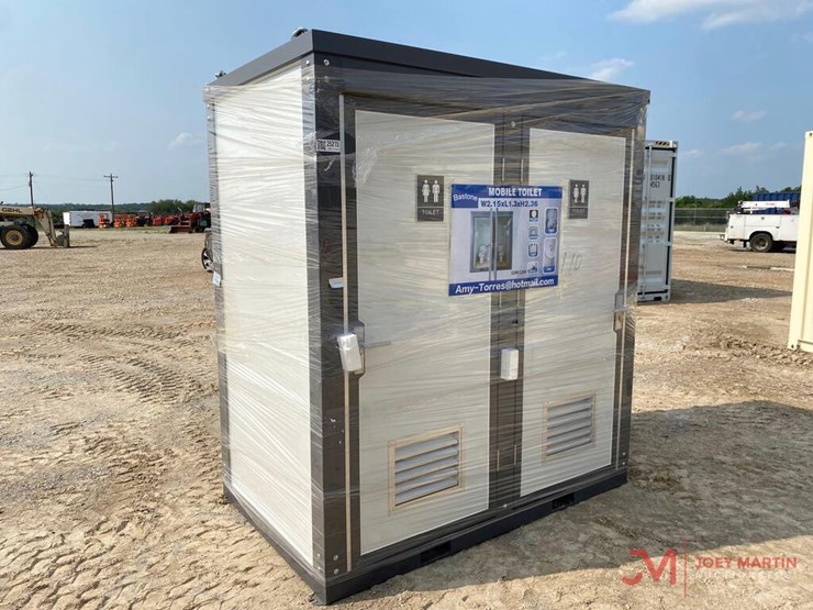 NEW BASTONE MOBILE TOILET, 2 STALLS, SINK, 110V/220V Lot 9757, NORTH