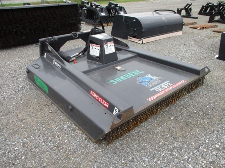 Bradco Groundshark GSS72 SN 431133 6' Hydraulic Rotary Brush Cutter for