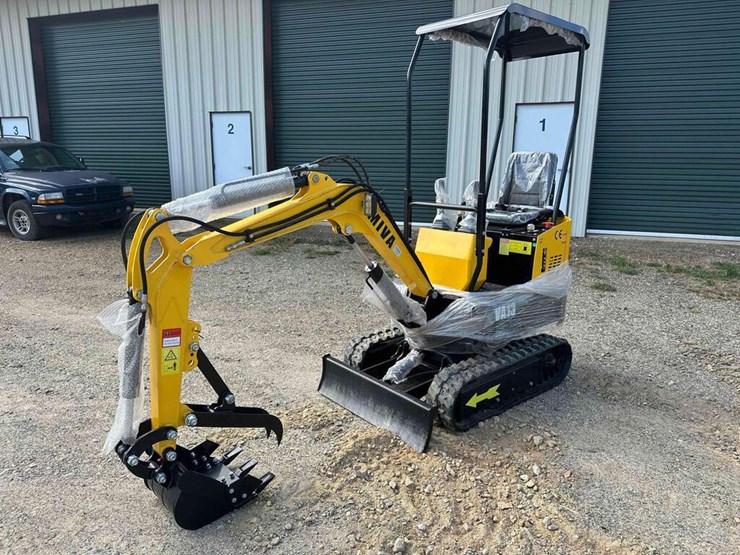 New Miva VA13 Mini Excavator Lot 122, Live Virtual Truck and