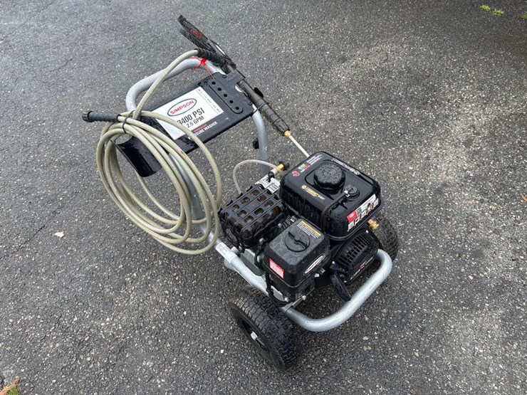 Simpson 3400 Pressure Washer Lot 46, Live Virtual Truck and