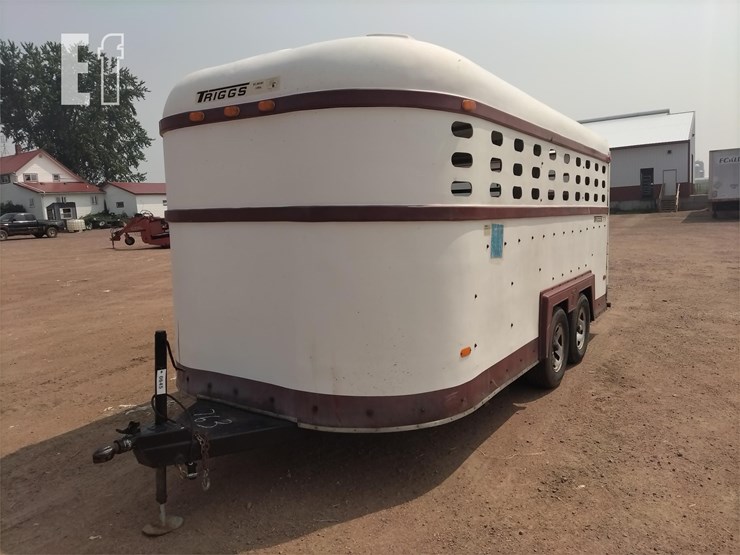 1980 TRIGGS CATTLE TRAILER Lot 645, Summer Equipment Consignment