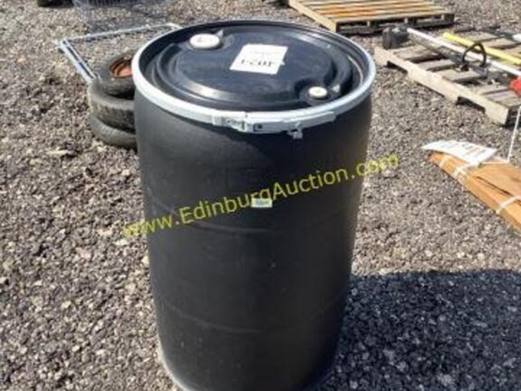 C4 Black poly barrel with locking lid Lot 4024, Online Consignment