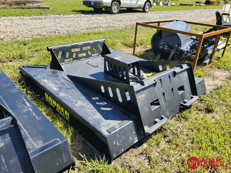 Unused Mid State 78" Triple Blade Brush Hog Cutter for Skid Steer Lot