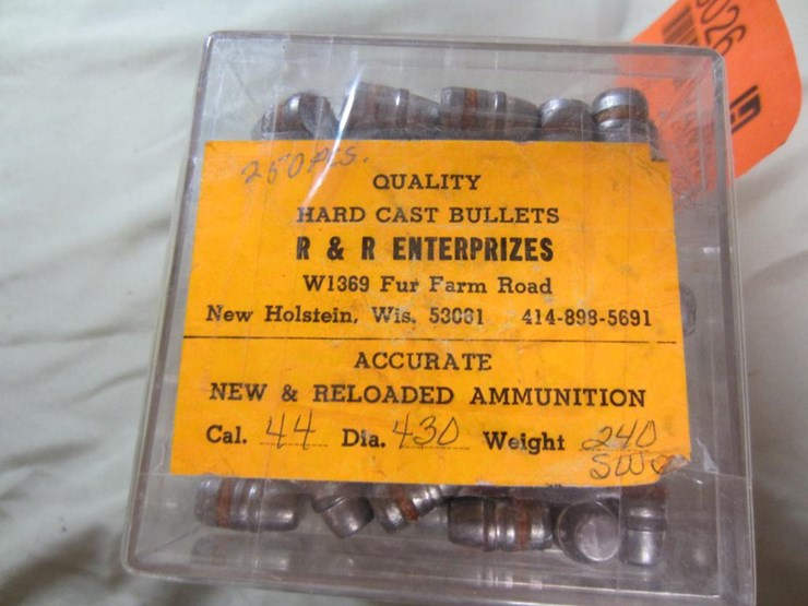 5026 • (250) Rds. of .44 Cal. Lead Cast Bullets Lot 5026