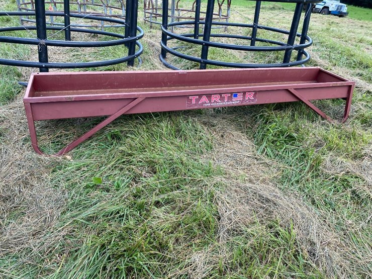 64 • Tarter metal feed trough Lot 64, Estate Farm Equipment Auction