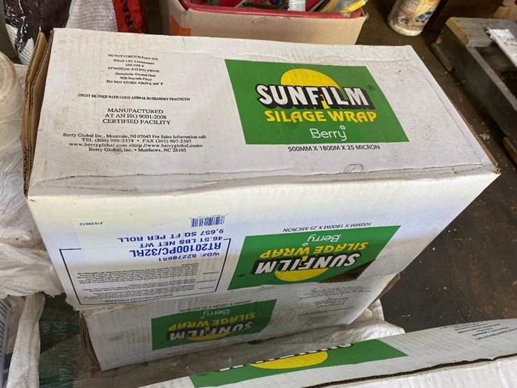 264 • 2 Bundles of Sunfilm silage wrap Lot 264, Estate Farm