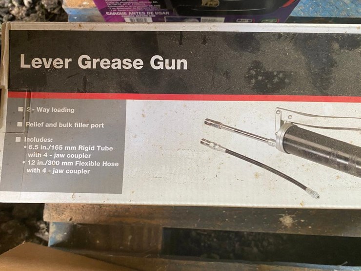 403 • 2 Lever grease guns Lot 403, Estate Farm Equipment Auction, 9