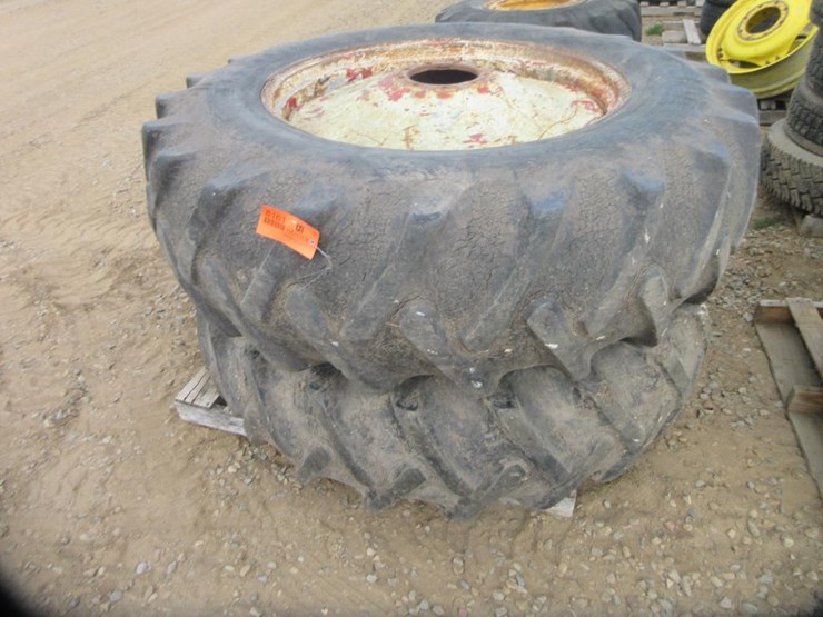 8161 • (2) BF Goodrich Tractor Tires and Rims Lot 8161, Pike
