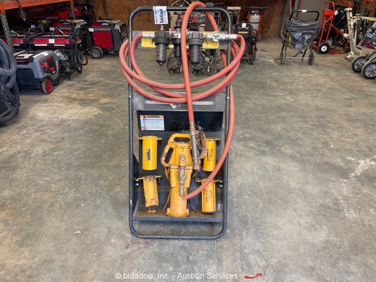 2017 Rhino PD55 Pneumatic Post Hole Driver Air Rammer Hammer Tool