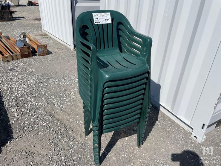 Qty 11 Syroco Lawn Chairs Lot 335, Construction Equipment and Truck